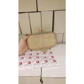 Cốp đính đá tua rua đi tiệc siêu rẻ (Full box kèm dây đeo)