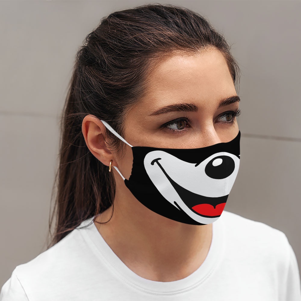 Khẩu trang vui nhộn cute thú cưng đáng yêu cho bé trẻ em Hình Vẽ DRAWN CARTWELL có thể giặt và tái sử dụng dành cho nam