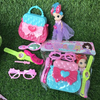 Túi xách trang điểm búp bê Chibi - đồ chơi cho bé gái - shop BÉ MẦM 06 HCM