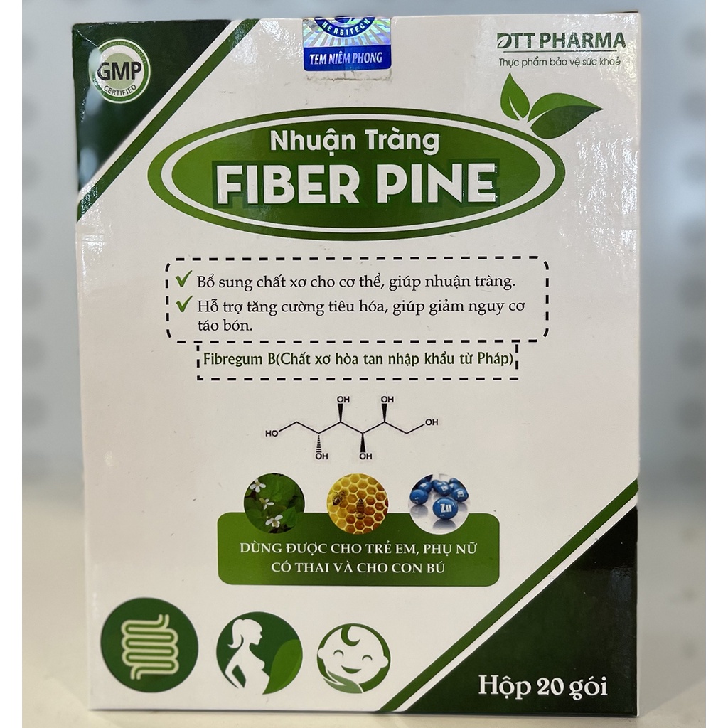 Nhuận tràng fiber pine, táo bón dễ đi