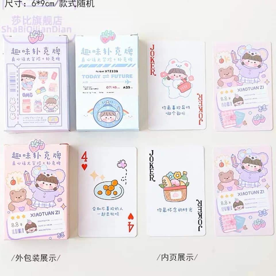 Bộ bài tây Poker 52 lá hình cô bé thỏ siêu cute