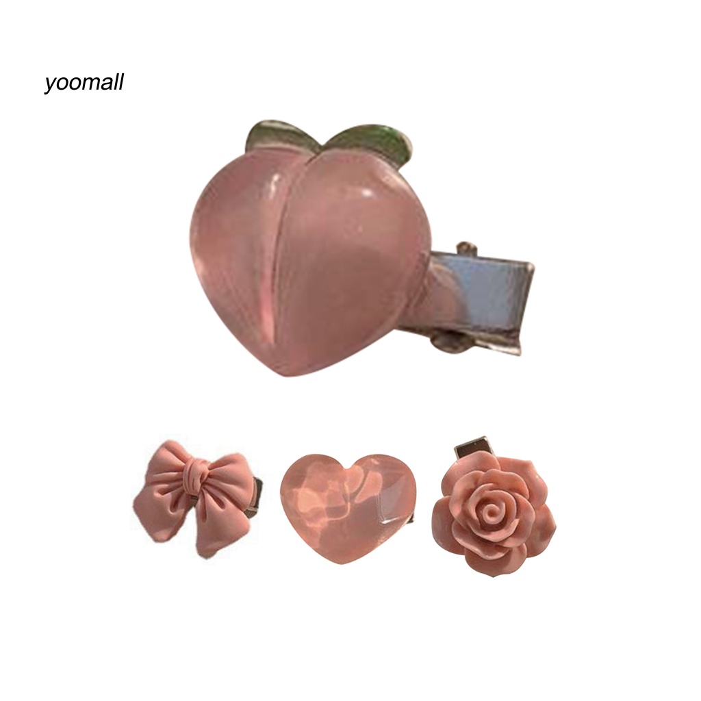 / Yo / Kẹp Tóc Trang Trí Hình Nơ Ôm Sát Chống Trượt Trang Trí Dành Cho Trẻ Em