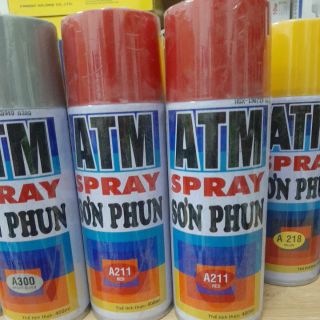 XẢ KHO- Sơn phun ATM màu đỏ mã 211