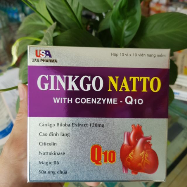 Ginkgo Natto Q10 viên uống hoạt huyết dưỡng não, bổ não