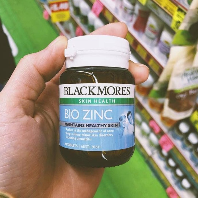 Viên Uống Bổ Sung Kem Bio ZinC Blackmores Úc - Trị_Mụn_Trứng_Cá, Kiềm Dầu