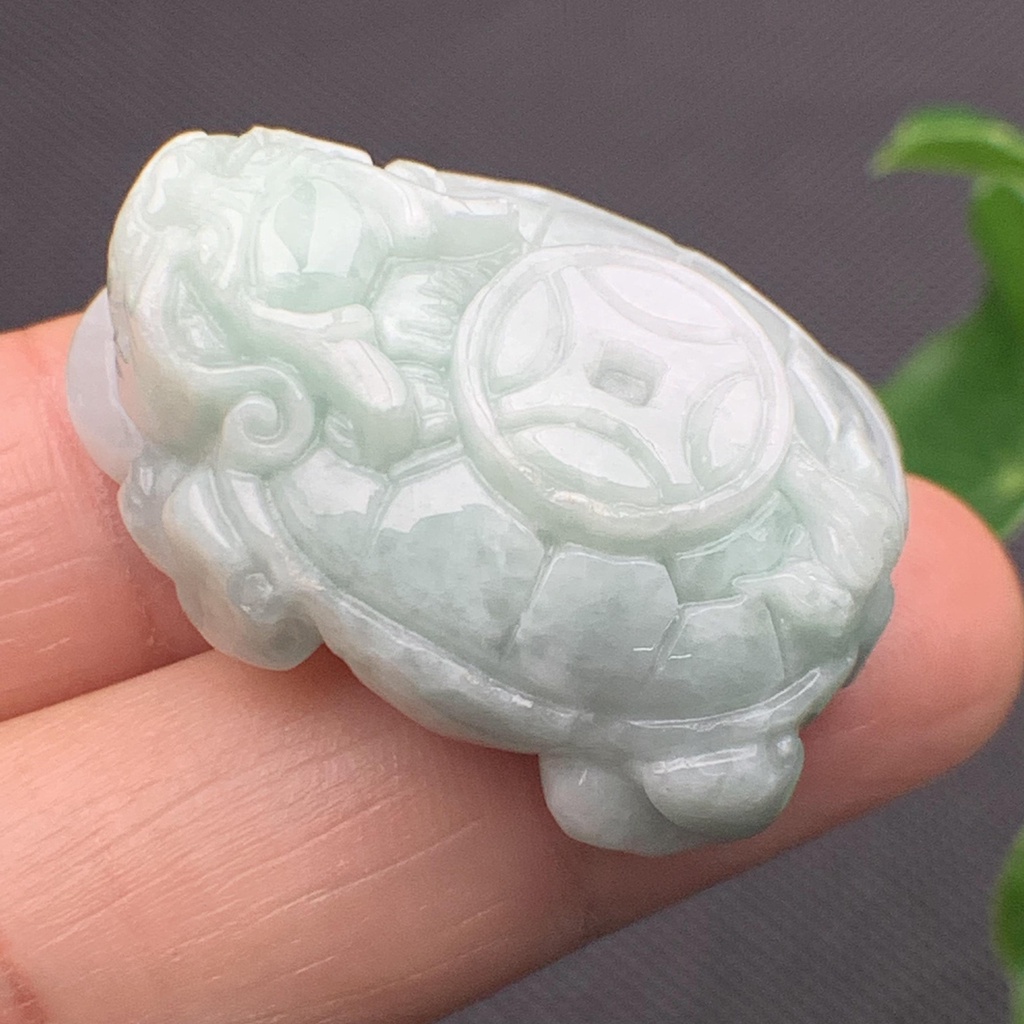 Bách thọ quy long phong thủy ngọc cẩm thạch/Ngọc phỉ thúy tự nhiên