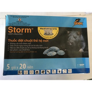 Thuốc diệt chuột Storm - 20 viên/gói