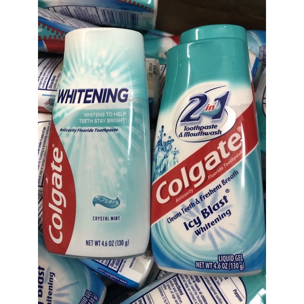 Kem đánh răng Colgate 2 in 1 Whitening Icy Blast 130g