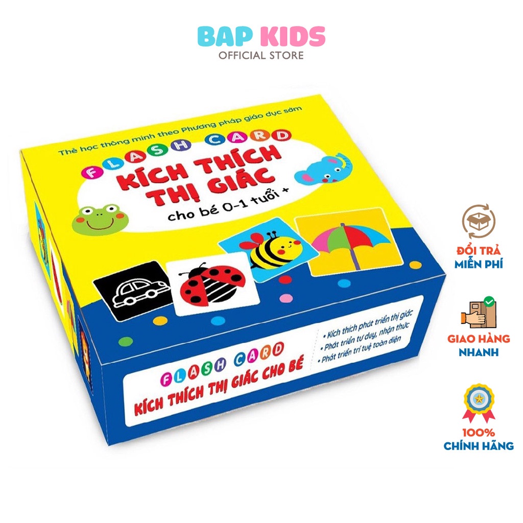 Đồ chơi Bapkids, Bộ thẻ kích thích thị giác giáo dục sớm
