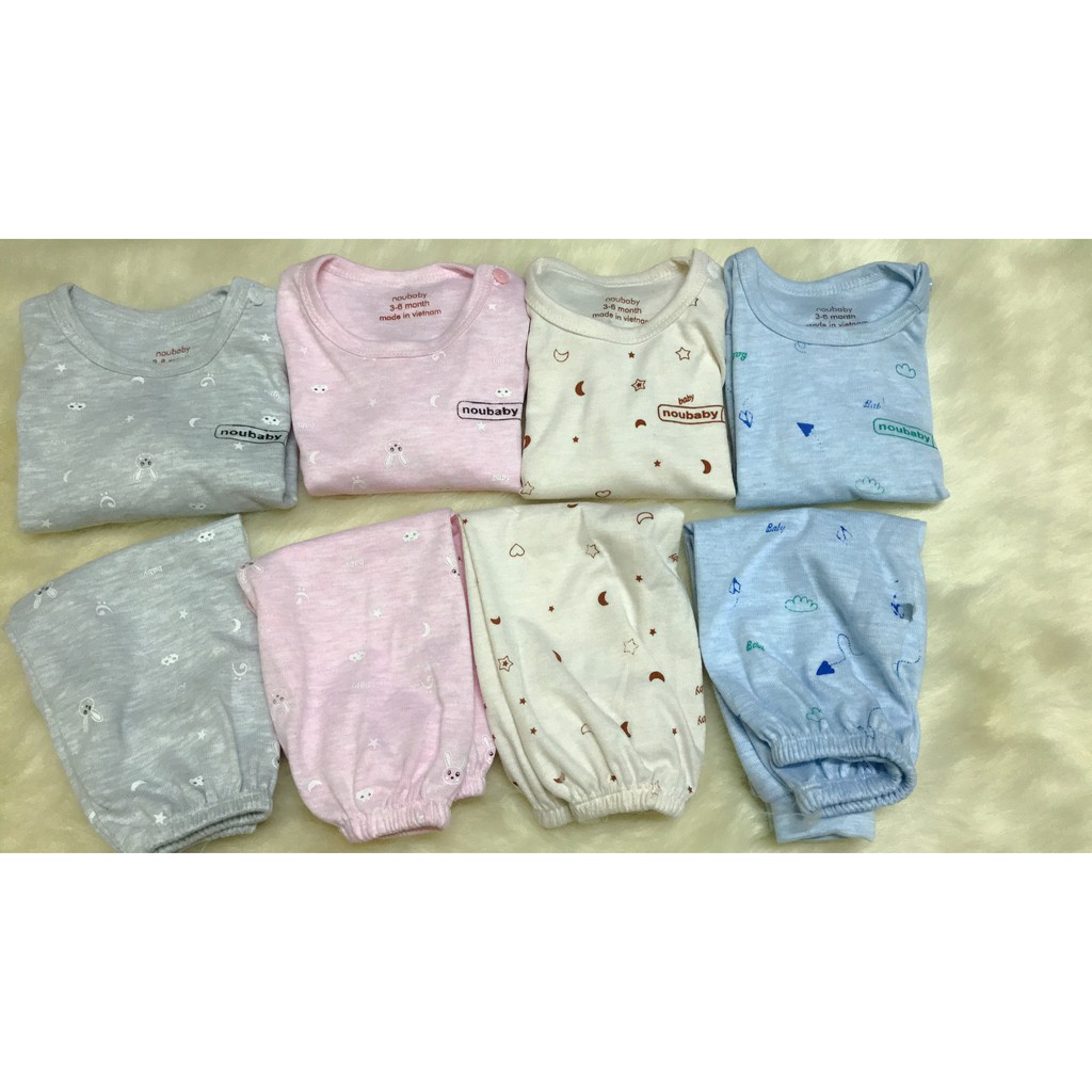 [Chỉ 50K/ 1 bộ] Bộ quần áo thu đông nou_baby cho bé từ 0 đến 15 tháng - Mẫu trơn 1 đổi 1 trong 1 tháng | BigBuy360 - bigbuy360.vn