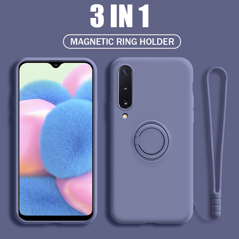 Ốp điện thoại có nhẫn đỡ từ tính cho Samsung Galaxy A10 A20 A30 A50 A20S A30S A50S A31 A51 A71 A21S