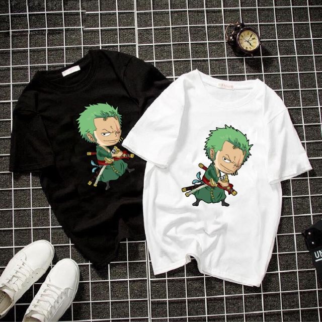 Áo Thun Tay Lửng Chibi Zoro - One Piece