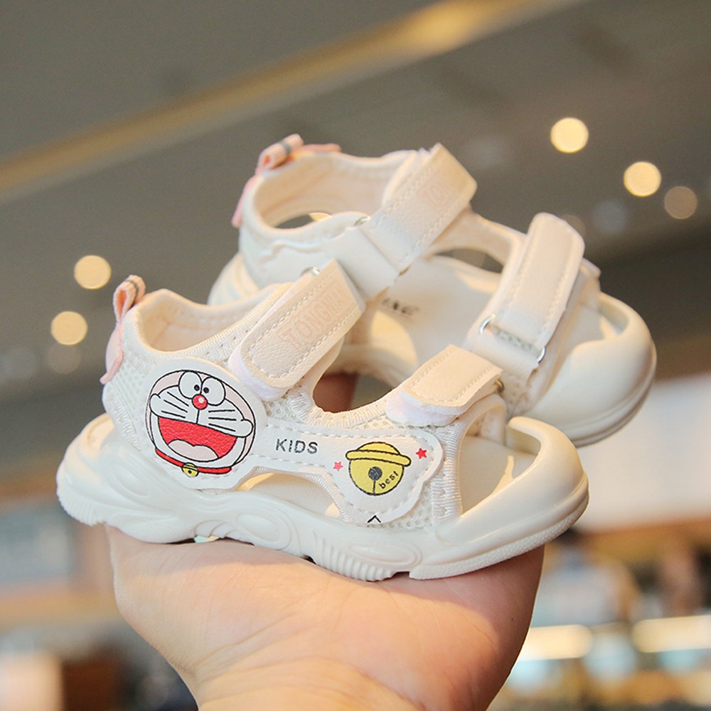 Giày sandal đế mềm in hình Doraemon cho bé trai và bé gái