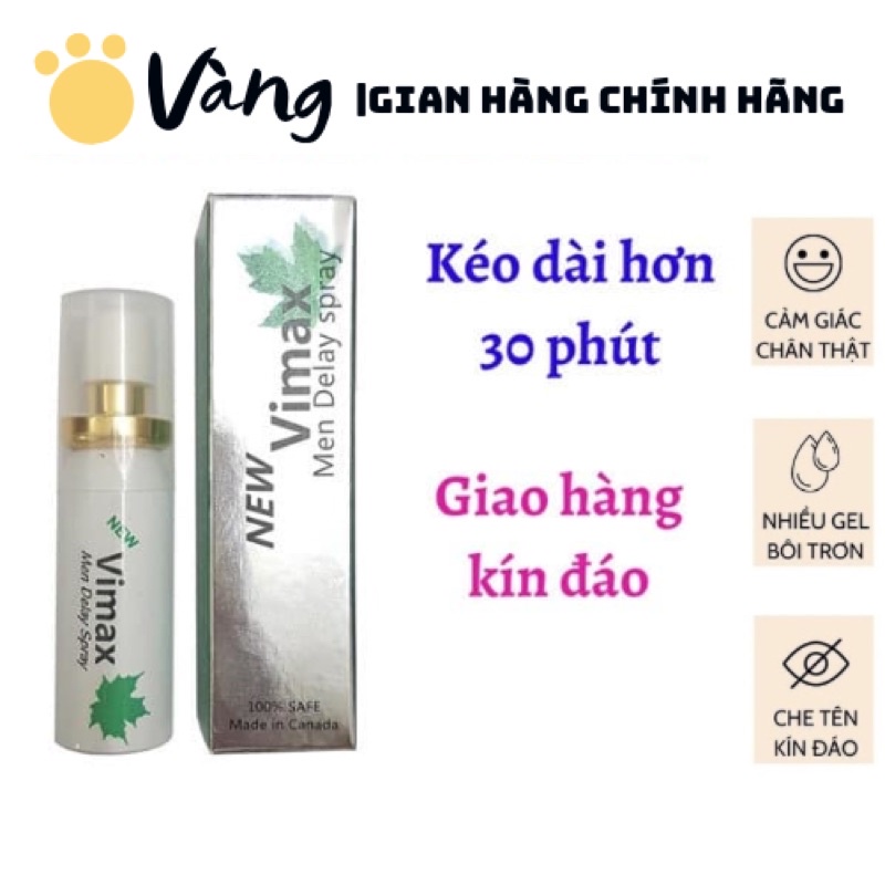 [MẠNH] Chai xịt thảo dược tăng cường sinh lý nam giới Vimax nhập khẩu hiệu quả cho phái mạnh hỗ trợ tăng sinh lực