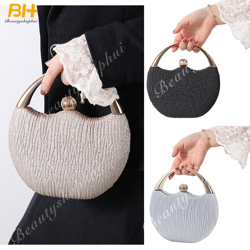 Ví Cầm Tay Dự Tiệc Đính Hạt Cườm Lấp Lánh Thời Trang Retro Cho Nữ