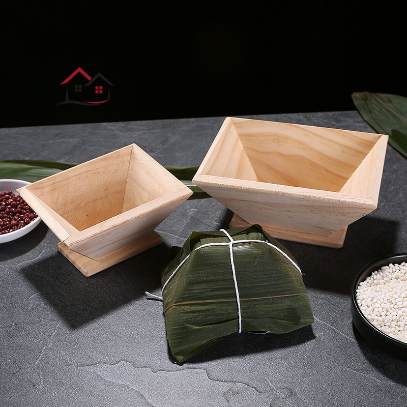 Khuôn Gỗ Làm Bánh Trung Quốc Truyền Thống Hình Tam Giác DIY