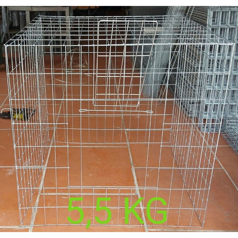 Lồng gà vuông 1M sắt 2,7li_5,5kg( không khay )