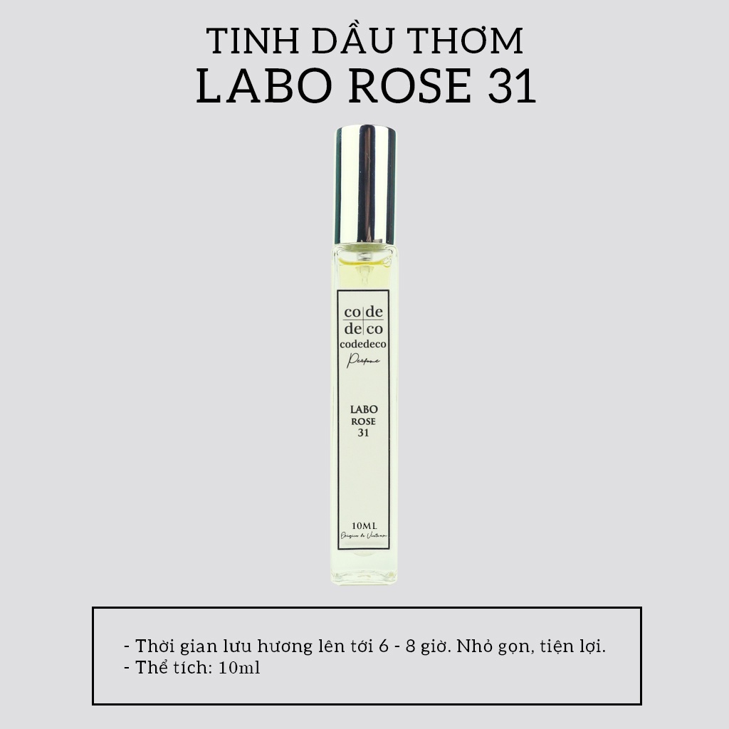 Tinh dầu thơm Code Deco Labo Rose 31 10ml