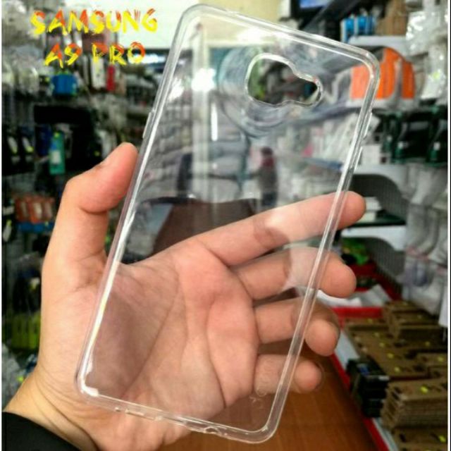 Ốp lưng dẻo silicon + kính cường lực A9 Pro  siêu mỏng trong suốt