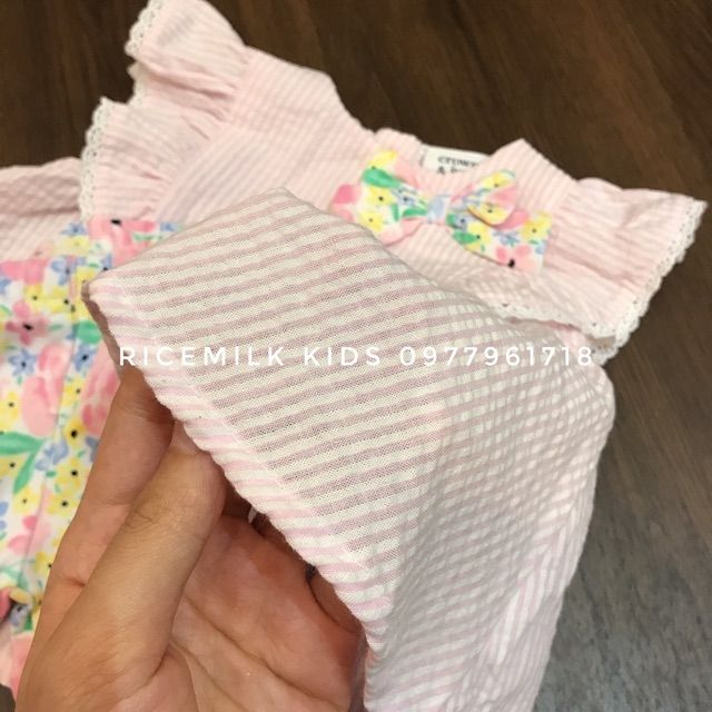 Bộ Áo Cánh Tiên Quần Hoa xuất dư cho bé gái