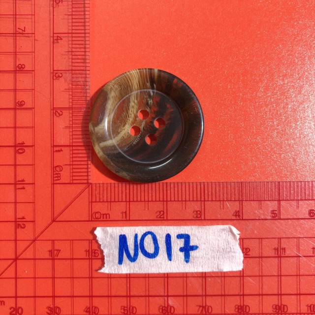 Combo 5 cúc áo,khuy áo,nút áo nâu đen loang màu N016-N019