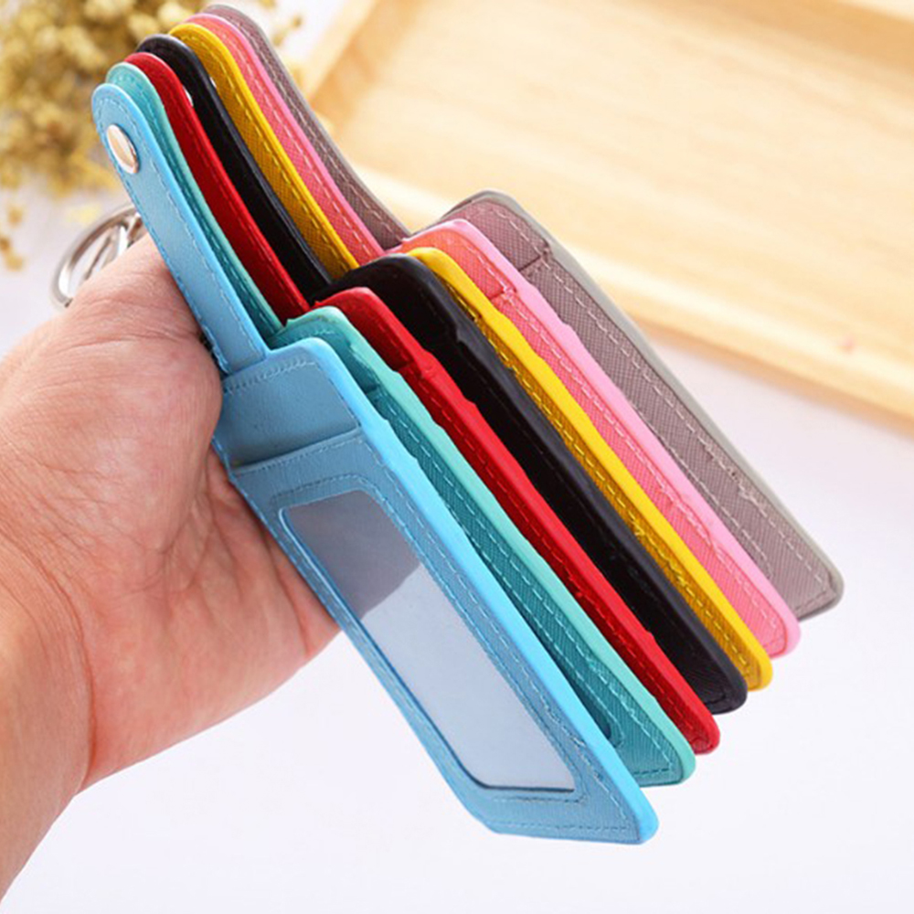 NEEDWAY Portable Office Supply ID Card with Keyring Bank Card Card Holder