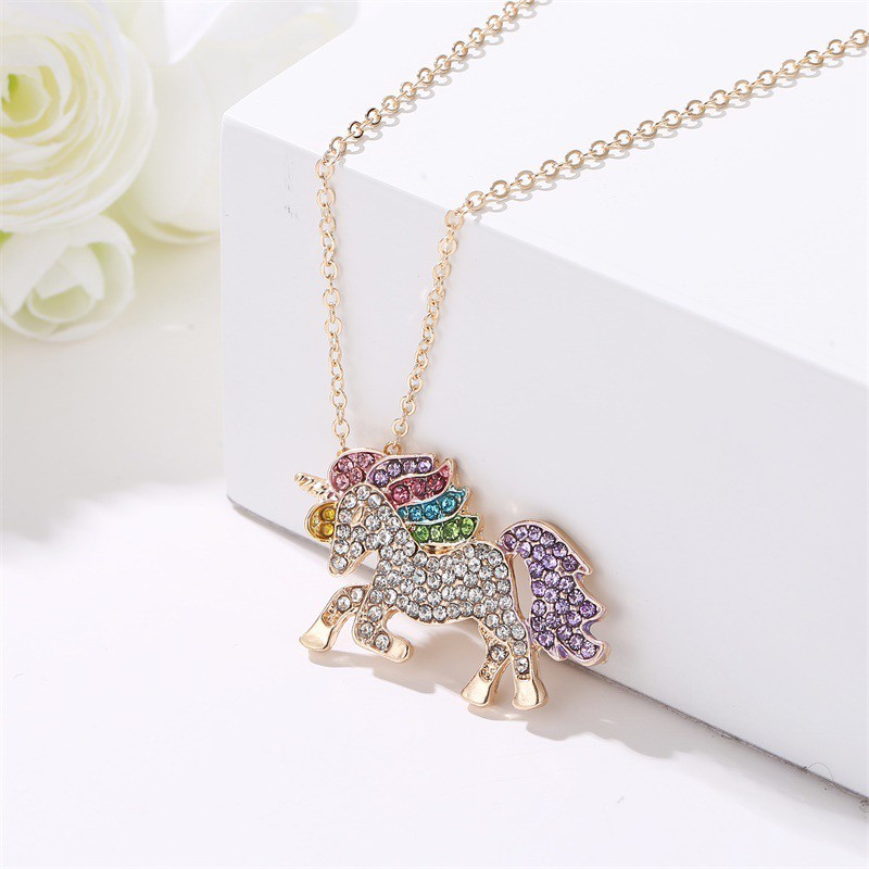 Beautiful Stone Unicorn Pendant