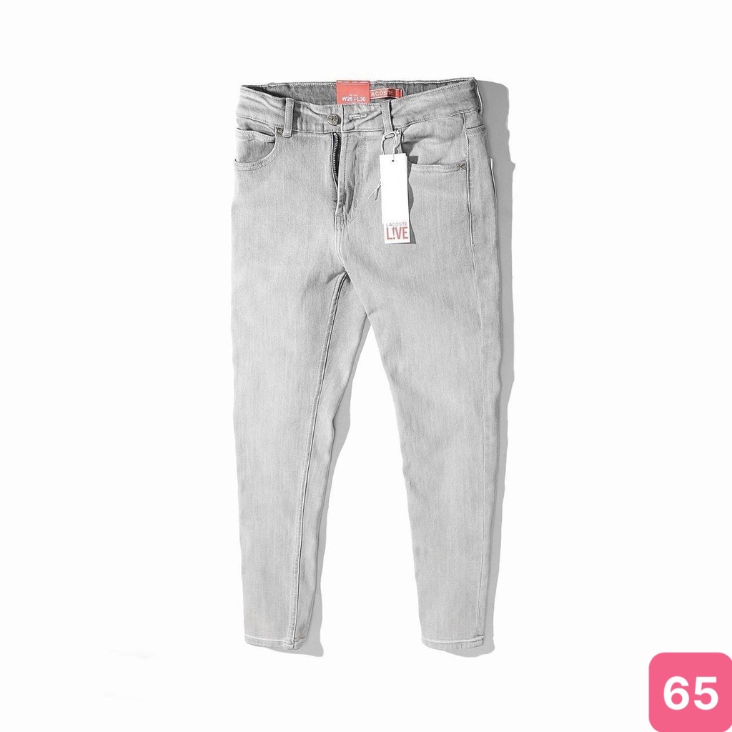 Quần jean nam xám khói chất bò cao cấp co dãn 4 chiều, quần bò nam xám trơn co dãn nhẹ HD02 Có Nhiều Mẫu Mới