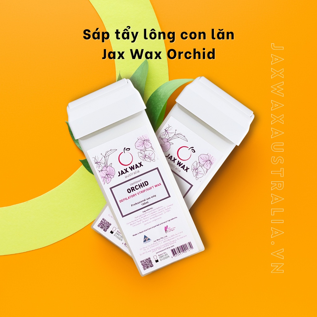 Sáp tẩy lông con lăn Jax Wax Orchid cho da nhạy cảm (nhập khẩu Úc)
