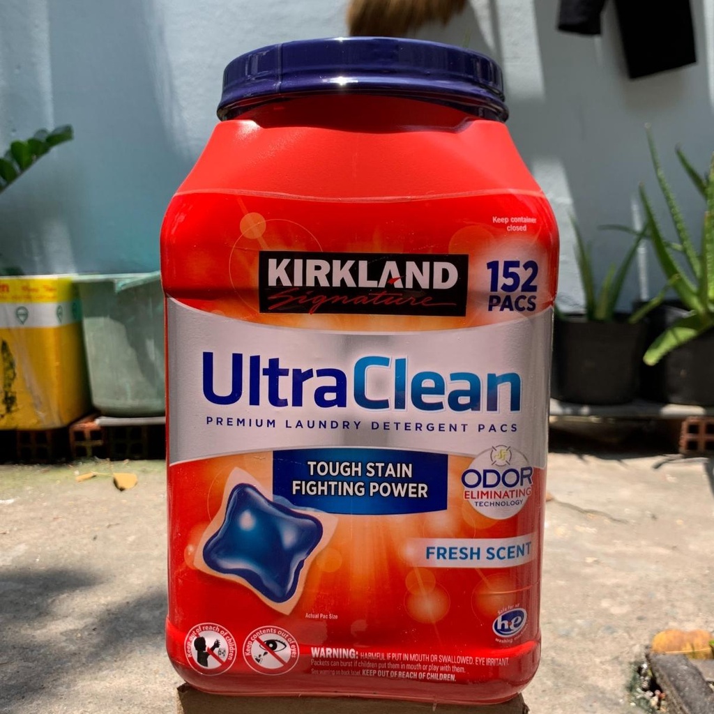 Viên giặt quần áo Kirkland Ultra Clean 152 viên Mỹ - Hàng nhập khẩu