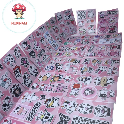 Hình dán chống nước Sticke Combo 2tờ siêu cute dán cả thế giới của bạn Hot mẫu mới nhất 2022 - Shopee Nukinam