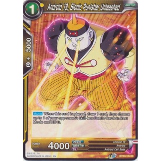 Thẻ bài Dragonball - TCG - Android 19, Bionic Punisher Unleashed / BT13-114'