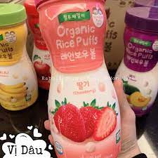 Bánh Gạo Farm To Family Organic Rice Puffs Dạng Viên và Dạng Que Cho Bé Ăn Dặm [NHADAU]