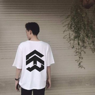 Chuẩn Áo thun tay lỡ unisex form rộng 5theway in sau lưng vải dày mịn hàng chọn