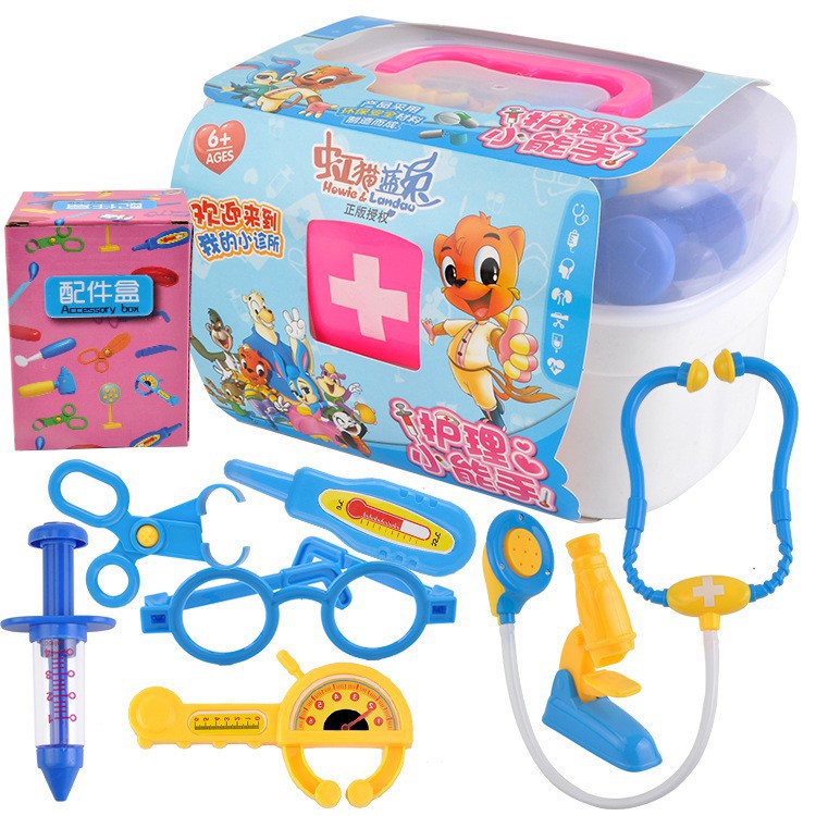 [Mã LIFETOYS1 giảm 30K đơn 99K] Bộ đồ chơi bác sĩ có hộp đựng giúp bé phát triển trí thông minh