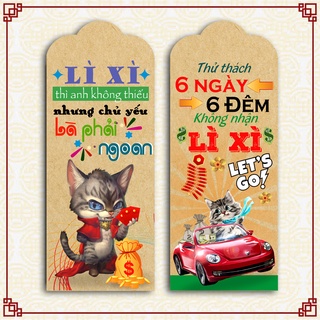 Bộ 100 Lì Xì Tết Xi Măng ( Chia Đều Các Mẫu )