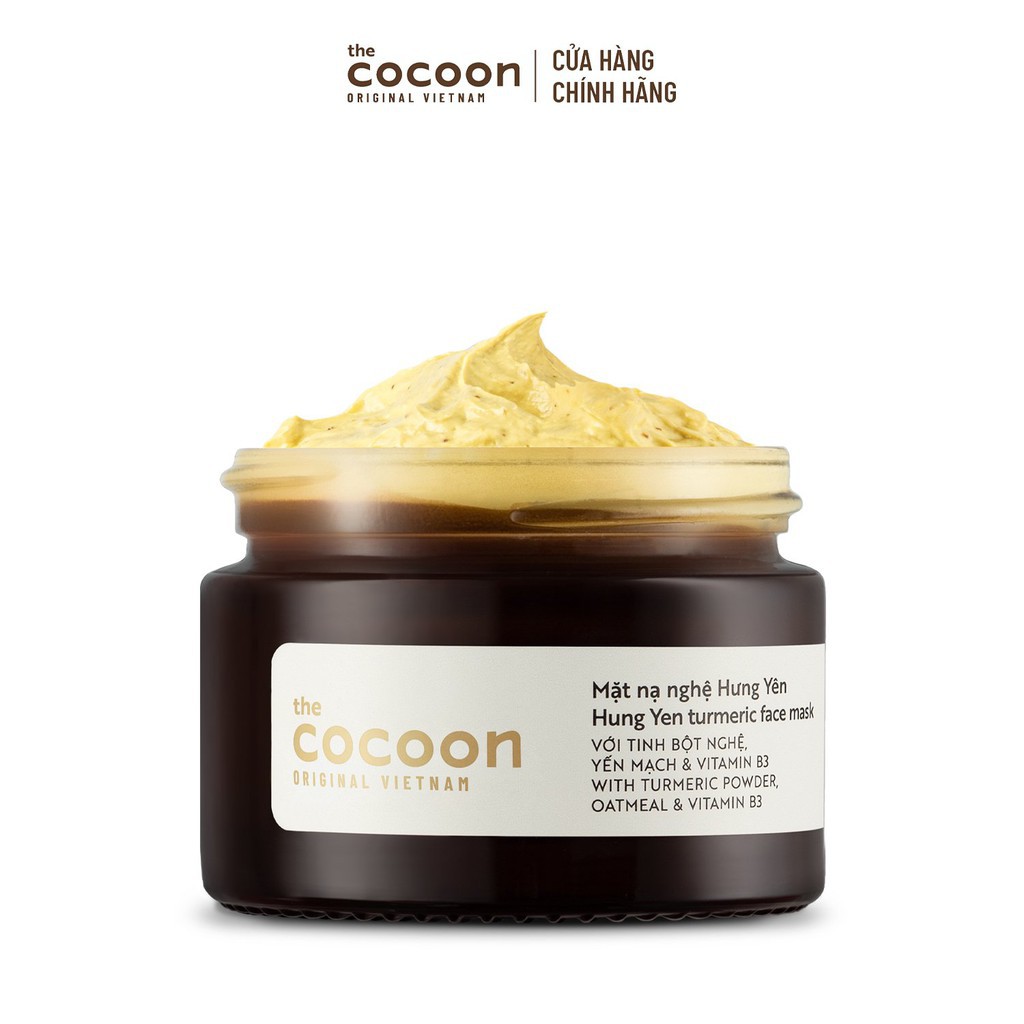 Mặt Nạ Nghệ Hưng Yên Cocoon - Hung Yen turmeric face mask - Hàng Việt Nam Chính Hãng - 30ml