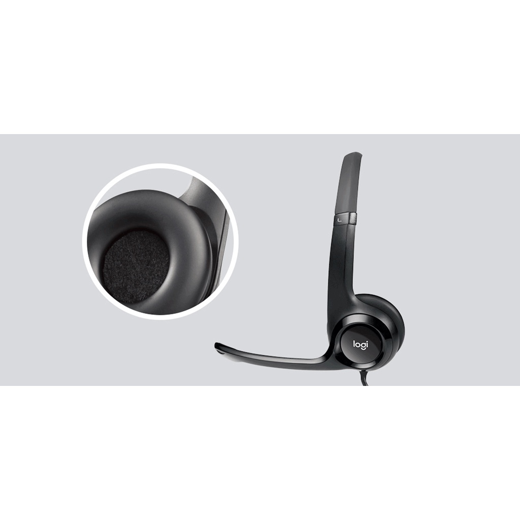 Tai nghe chụp tai Logitech H390 - Hàng Chính Hãng