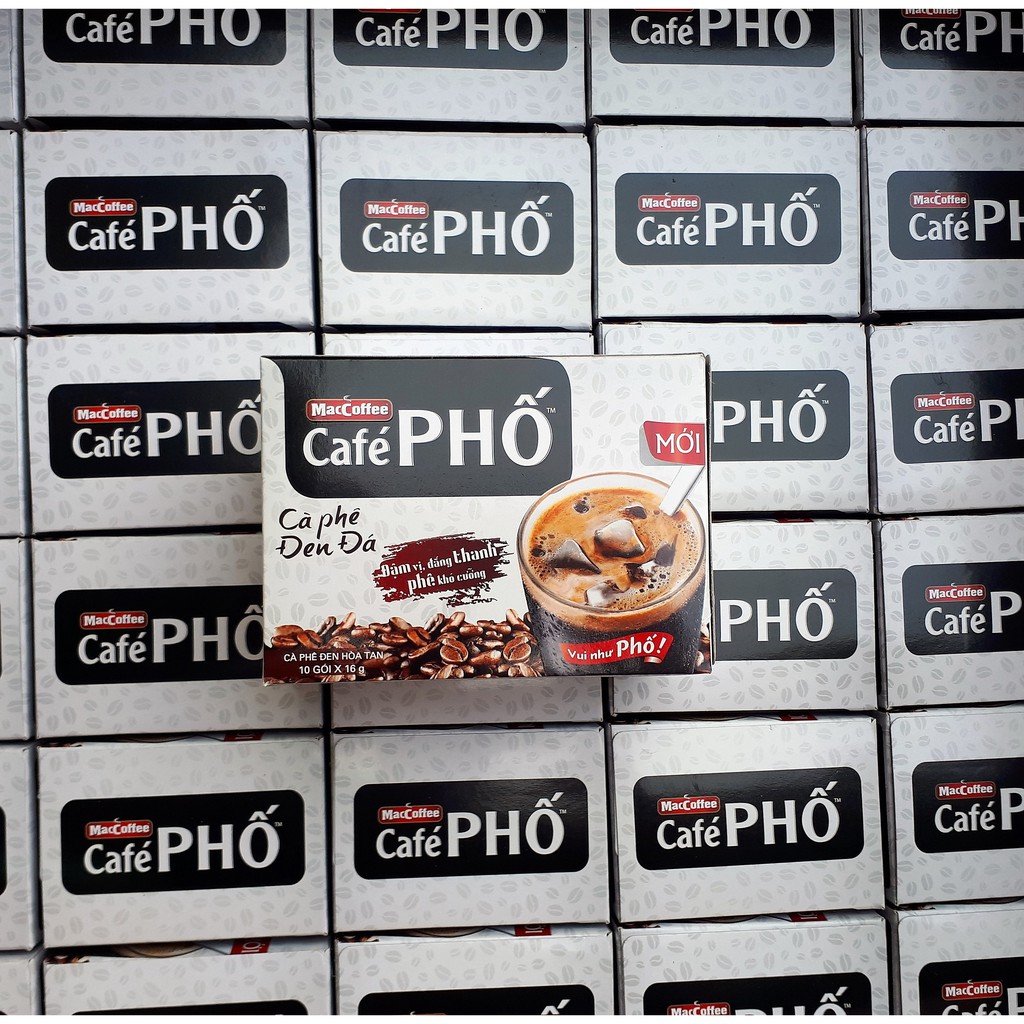 Cafe Phố Đen Đá (hộp 10 gói x 16gr)