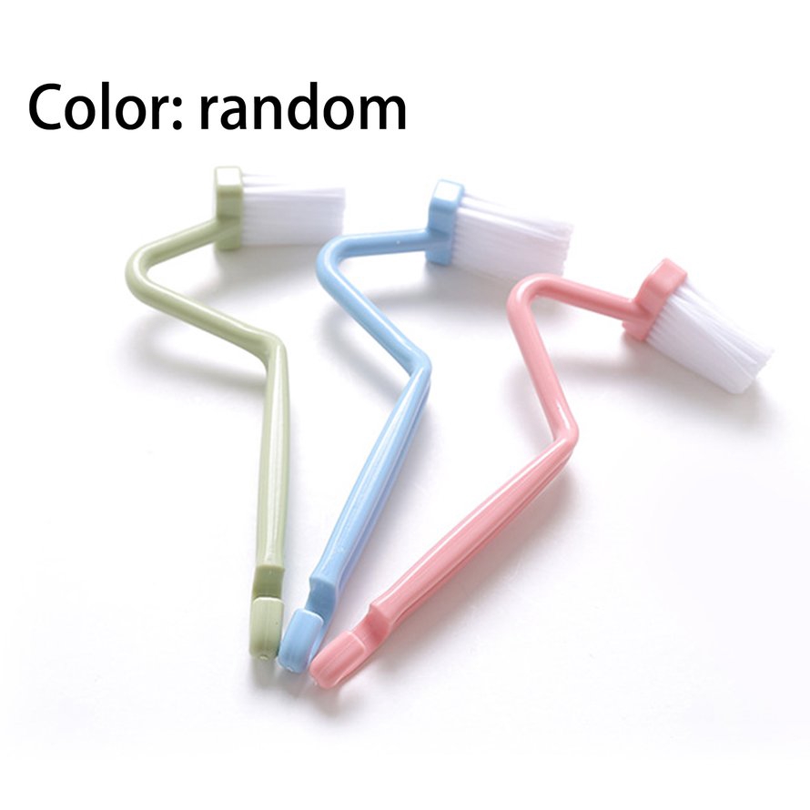 ❣❣S Shape Toilet Cleaning Brush Portable Toilet Brush Curved Bending Handle