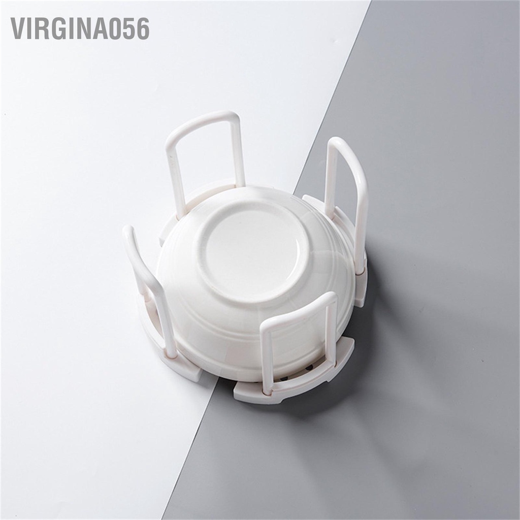 Virgina056 Giá đựng bát có thể thu vào bằng nhựa lưu trữ thoát nước đơn giản cho đũa nhà bếp