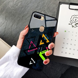 Ốp lưng kính 3D Oppo A7/ A5S/ A12