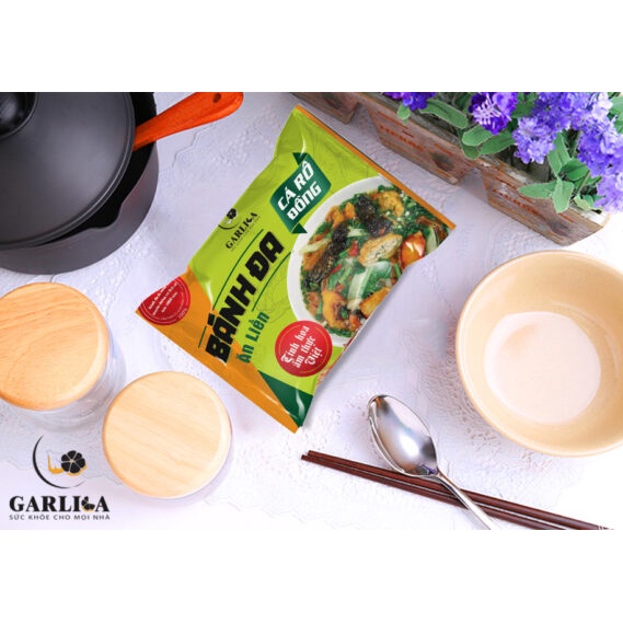 Bánh đa cá rô đồng ăn liền Garlica 110g (ảnh thật - date mới) | BigBuy360 - bigbuy360.vn