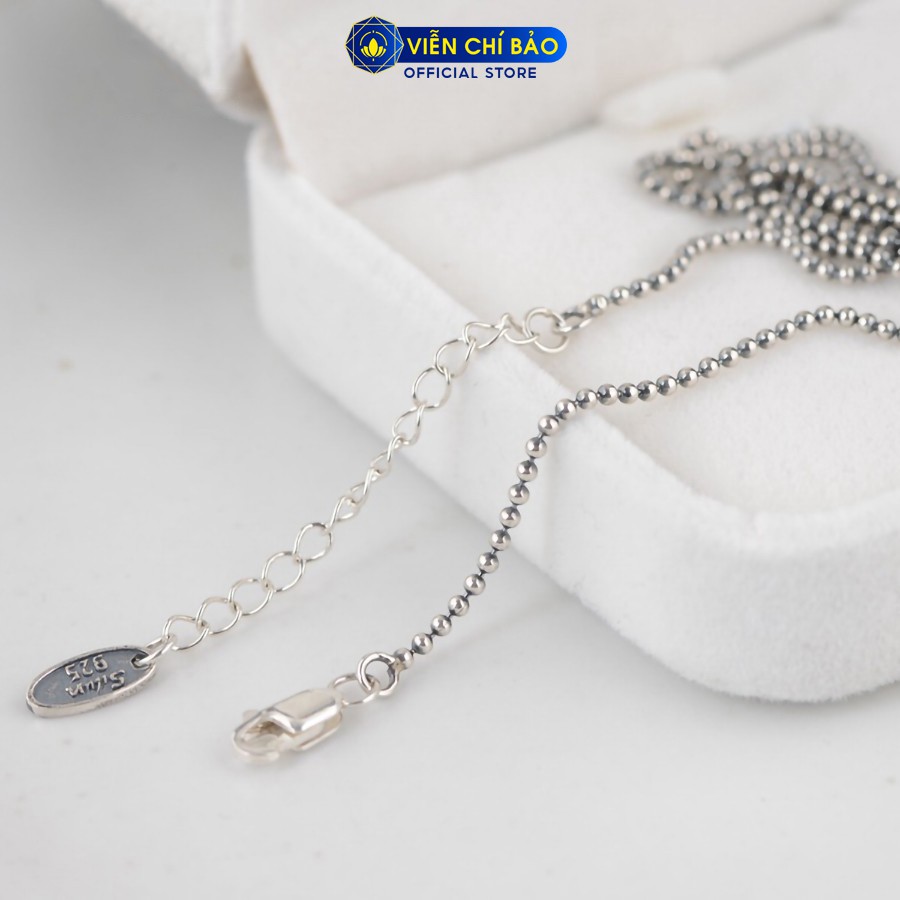 Dây chuyền bi bạc nữ chất liệu bạc Thái 925 thời trang phụ kiện trang sức nữ thương hiệu Viễn Chí Bảo D000185