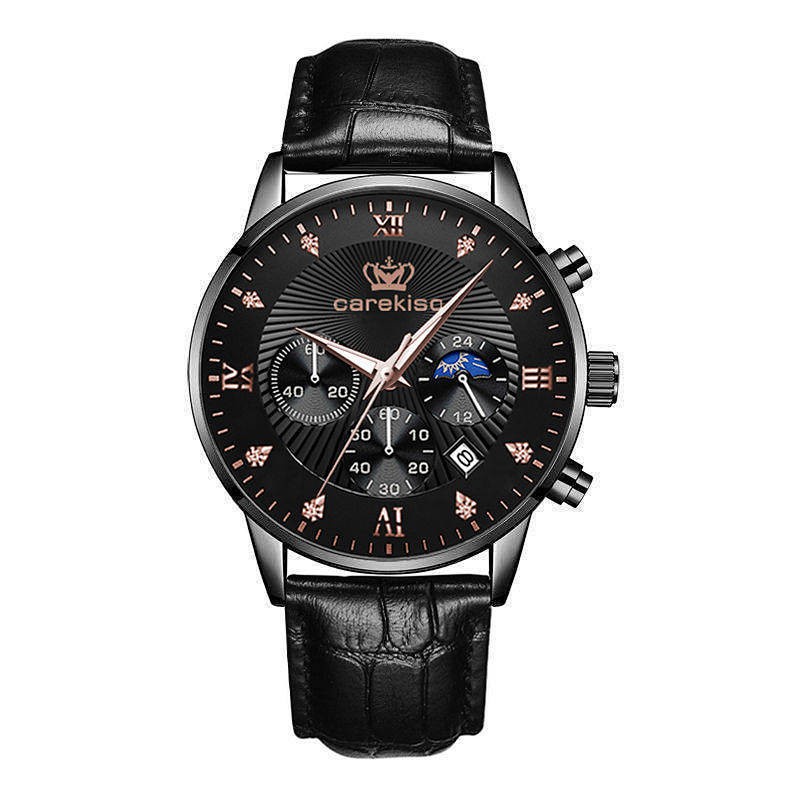 Swiss New Super Waterproof Luminous Men's Watch Student Korean Non-Mechanical High-End Fashion Commuter Men's Watch