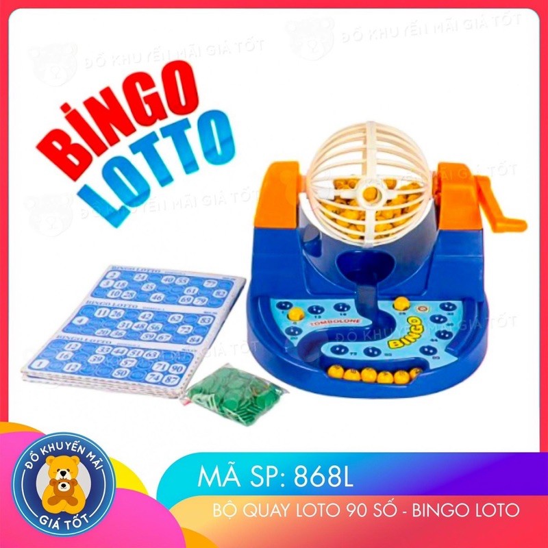 Bộ đồ chơi quay xổ số Bingo Lotto 90 số 48 thẻ