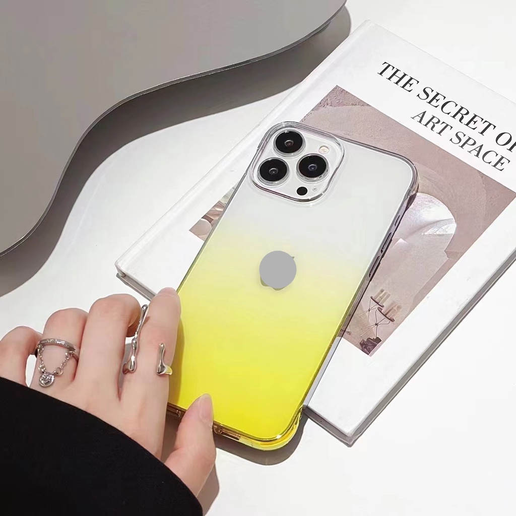 Ốp Điện Thoại Cứng Trong Suốt Họa Tiết Cầu Vồng Cho iPhone 14 13 Pro Max 12 11 XS Max XR X 14 Max 12 Pro Max