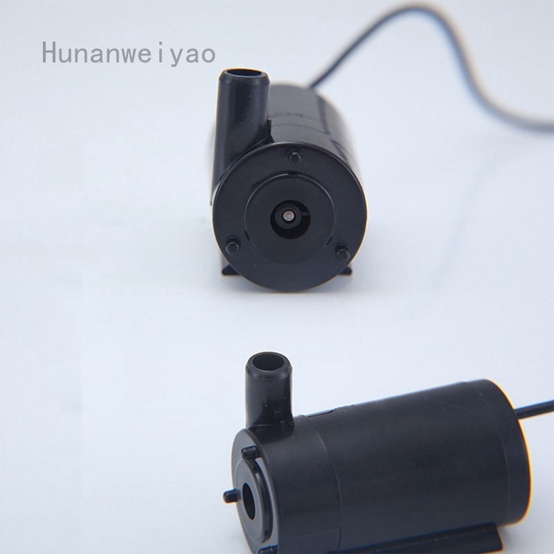 Máy bơm nước Mini Hunanweiyao 5V màu đen có dây cáp Usb