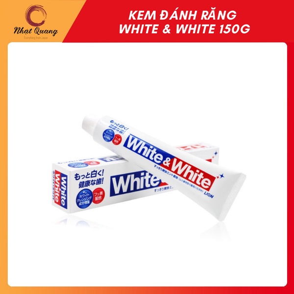 Kem đánh răng White &amp; white 150g hàng nội địa Nhật Bản