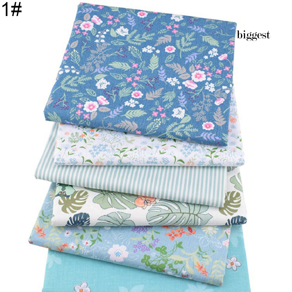 Set 6 / 7 / 8 Mảnh Vải Cotton Dùng Để May Vá